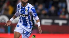 En-Nesyri celebra uno de sus goles en el Leganés - Eibar. Foto: Twitter (@CDLeganes)