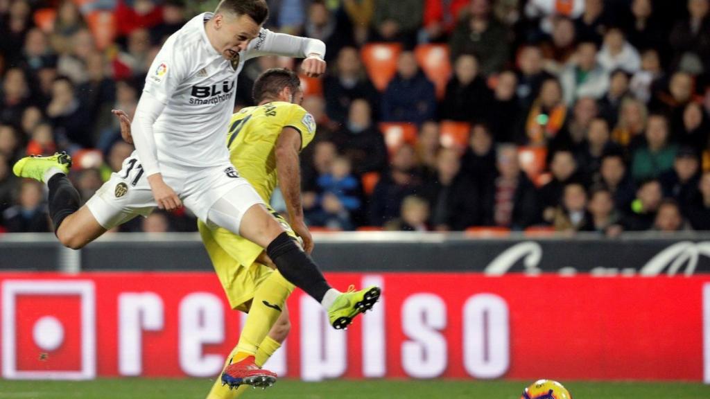 Cheryshev, en el Valencia - Villarreal de La Liga