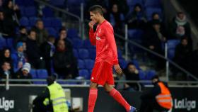 Varane, en un partido del Real Madrid