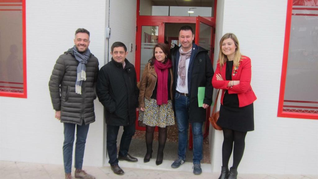 Adriana Lastra, en la casa del Pueblo de linares (Jaén).