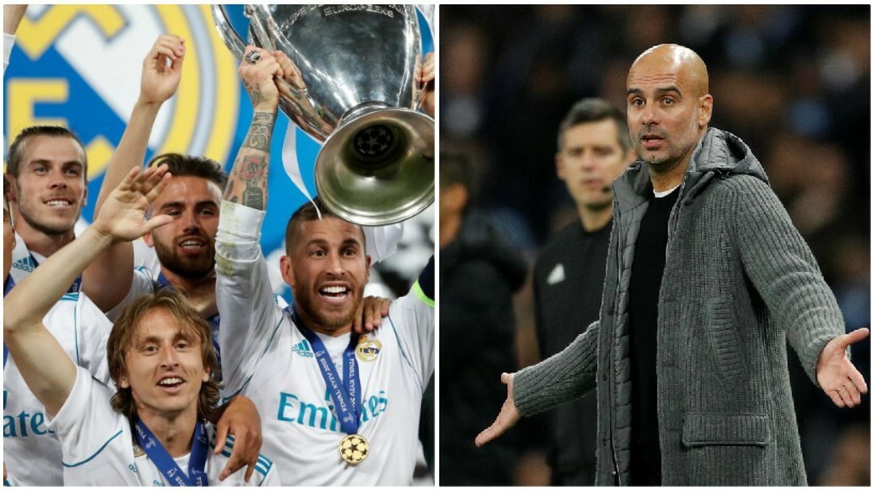 El Real Madrid con La Decimotercera y Pep Guardiola