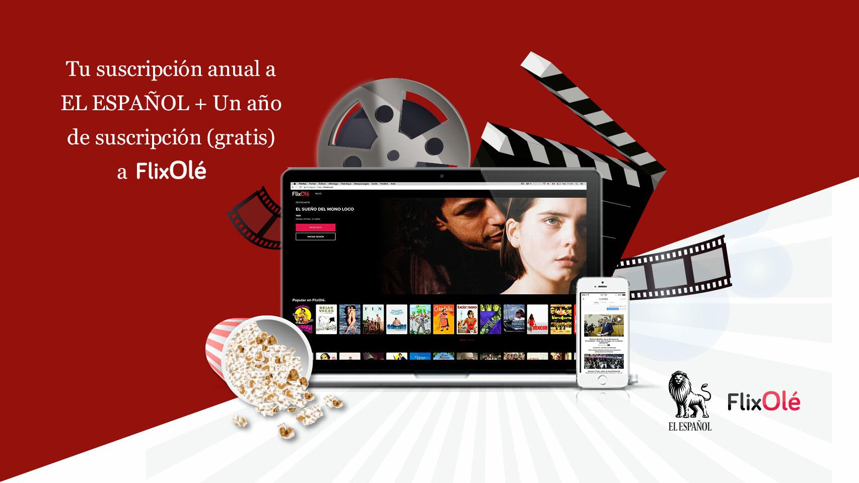 Ahora suscribiéndote a El Español, tienes un año de FlixOlé gratis