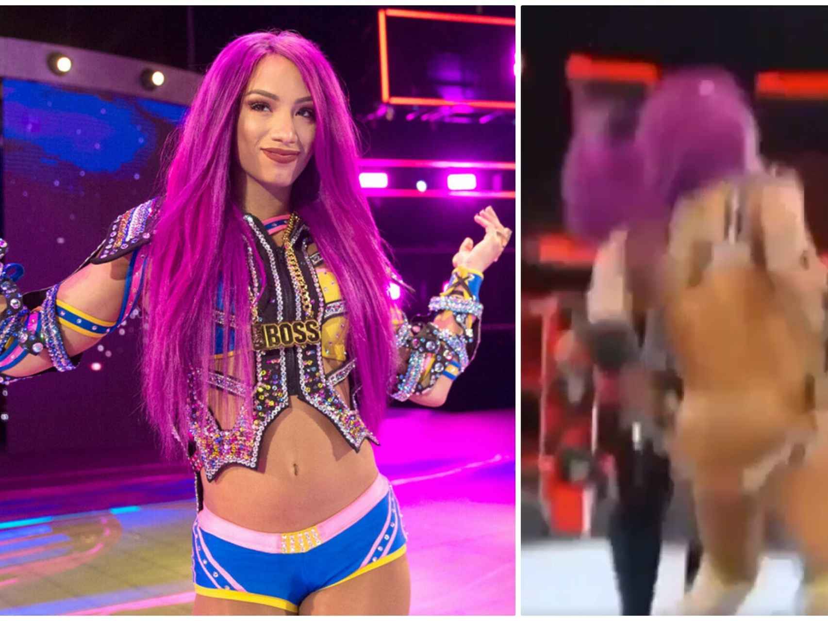 Vídeo: El desnudo involuntario de Sasha Banks en la WWE: sin pantalones en  el combate