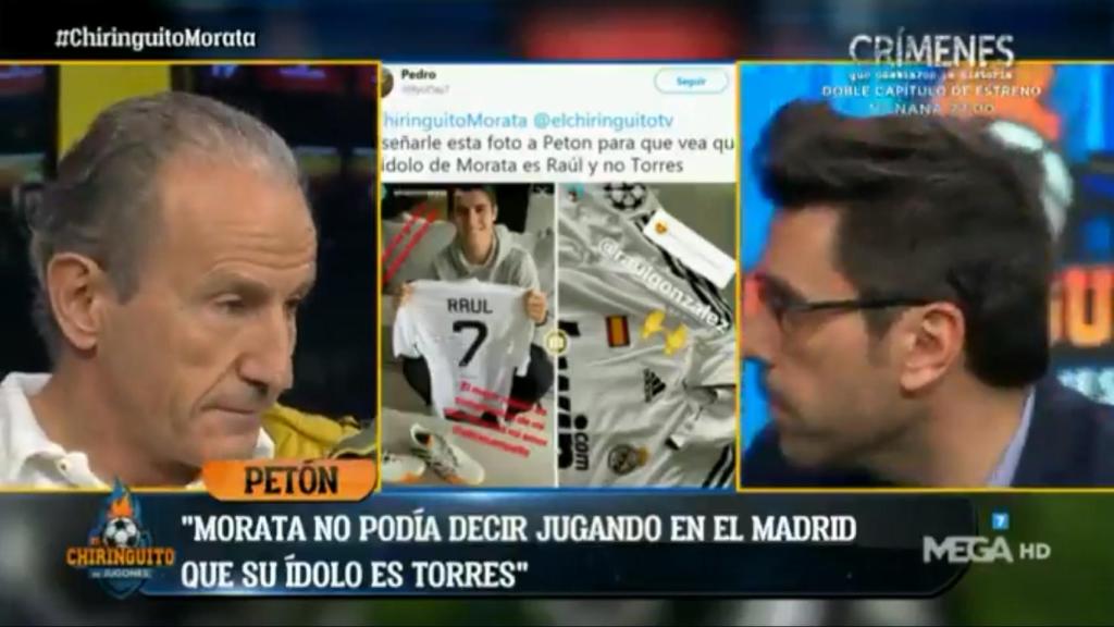 Roberto Morales en 'El Chiringuito'. Foto: Twitter (@elchiringuitotv)