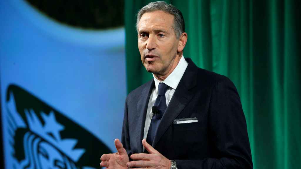 Howard Schultz, expresidente de Starbucks.