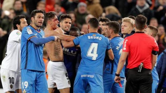 Tangana en el Valencia - Getafe de Copa del Rey