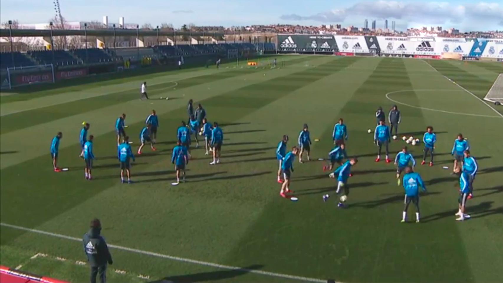 Entrenamiento del Real Madrid