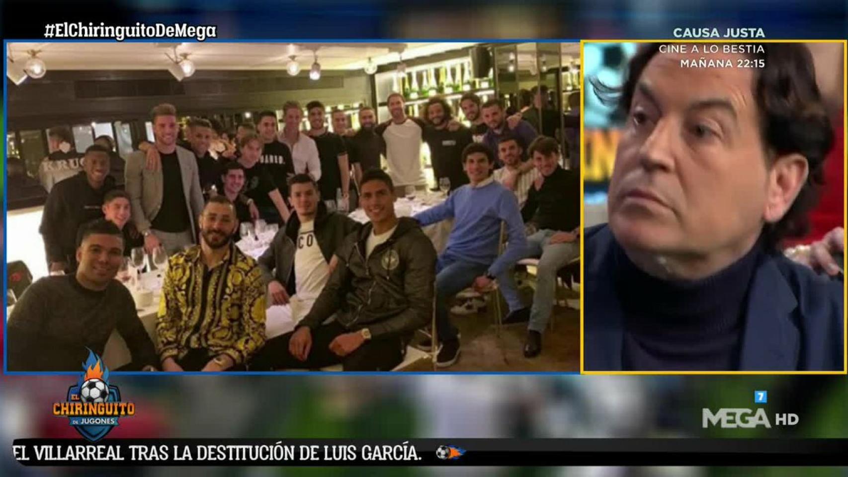 Pipi Estrada en 'El Chiringuito'. Foto: Twitter (@elchiringuitotv)