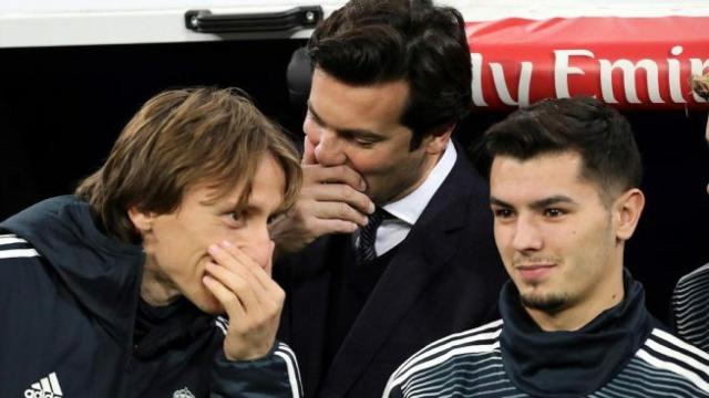 Modric, Solari y Brahim en el banquillo