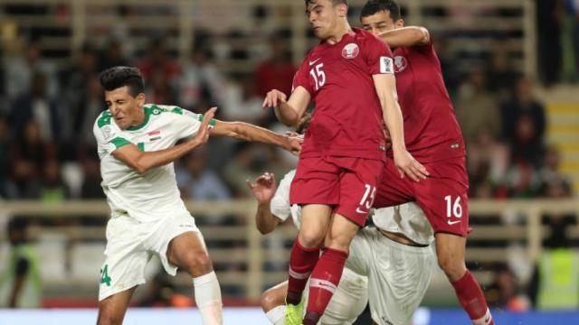 La selección de Qatar disputando la Copa de Asia. Foto: Twitter (@QFA)