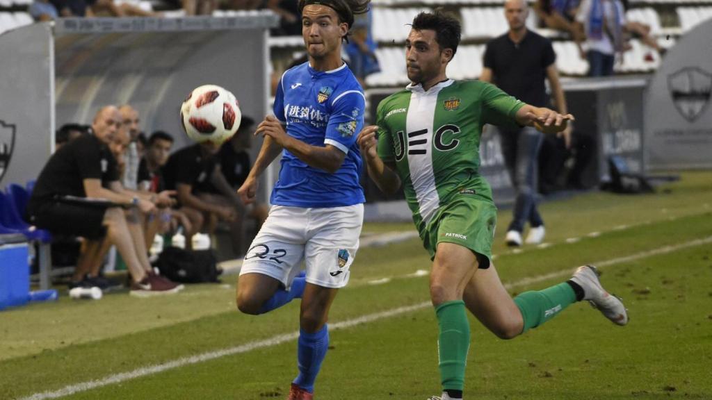 Mink Peeters en un partido con el Lleida. Foto: lleidaesportiu.cat