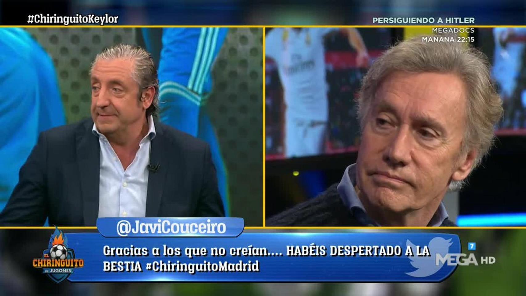 Rafa Almansa en El Chiringuito. Foto Twitter: (@elchiringuitotv)