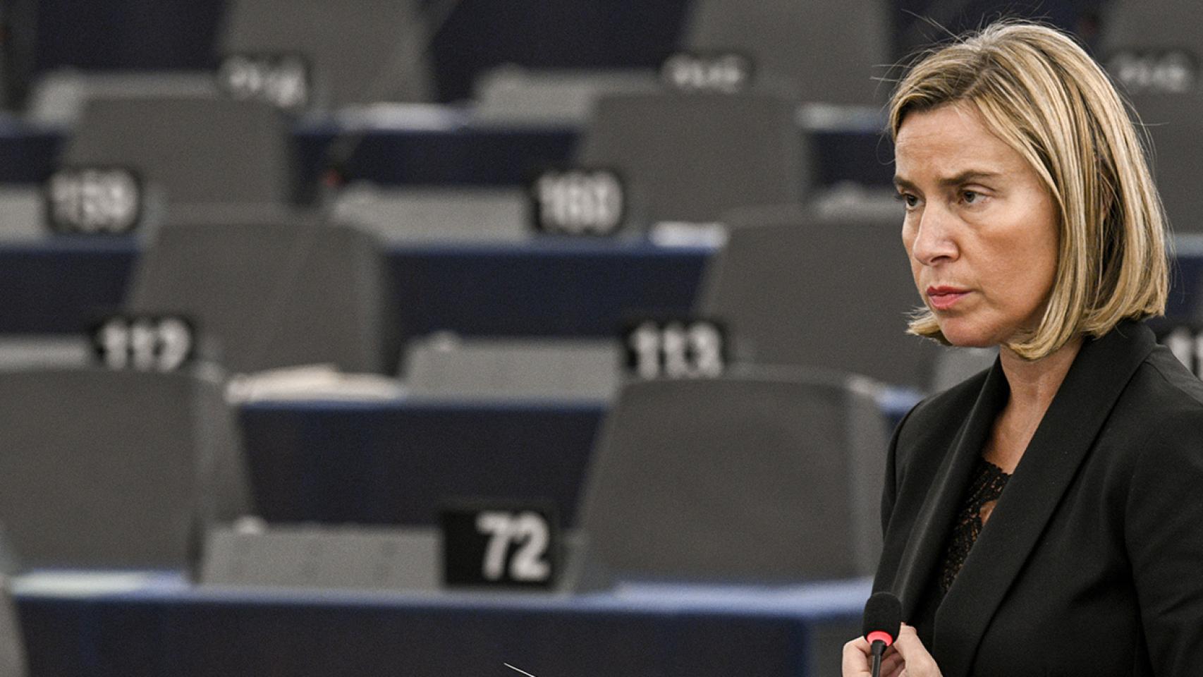 La alta representante de la Unión Europea (UE) para la Política Exterior, Federica Mogherini.