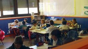 Alumnos en su aula durante el inicio escolar