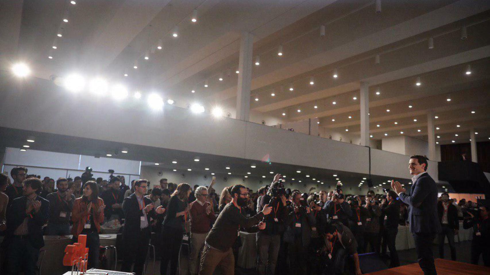 Rivera, durant el Campus Joven de los naranjas, en Pamplona.