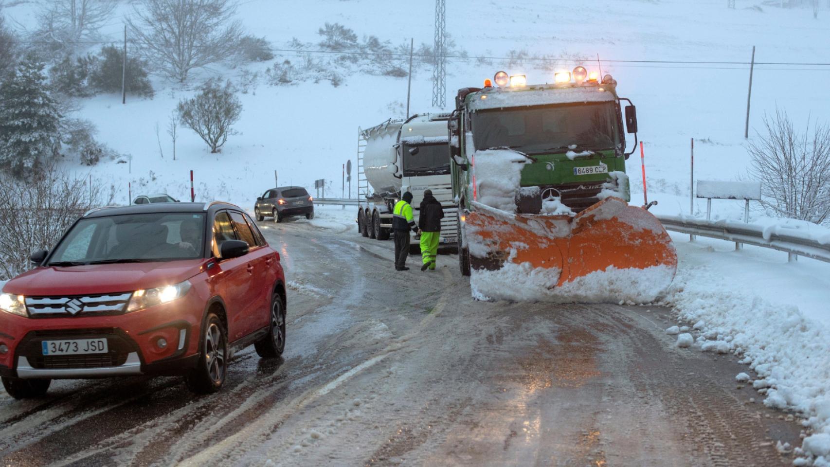 Nieve en Lugo.