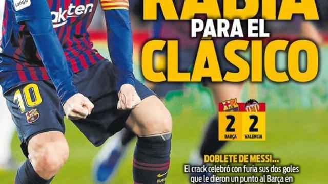 Portada del diario Sport (03/02/2019)