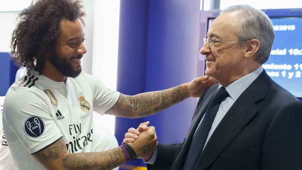 Marcelo con Florentino Pérez