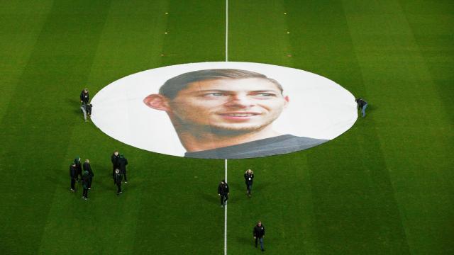 Imagen del homenaje a Emiliano Sala