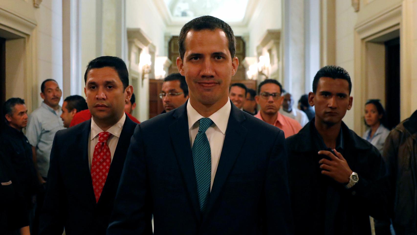 Juan Guaidó, en la Asamblea Nacional.