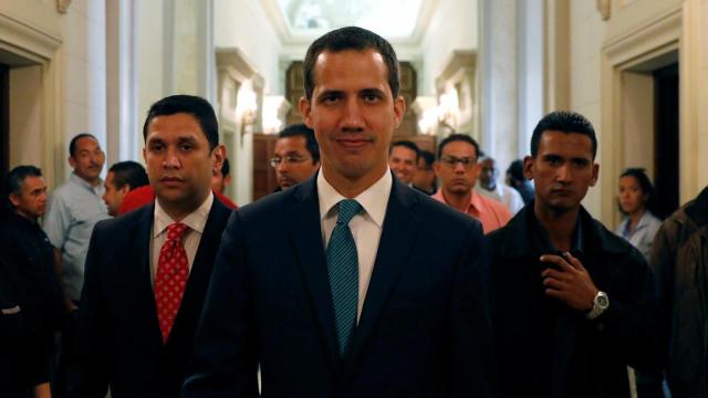 Juan Guaidó, en la Asamblea Nacional.