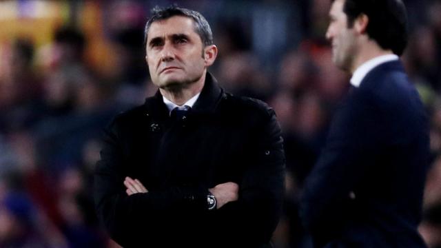 Valverde, durante un momento del partido