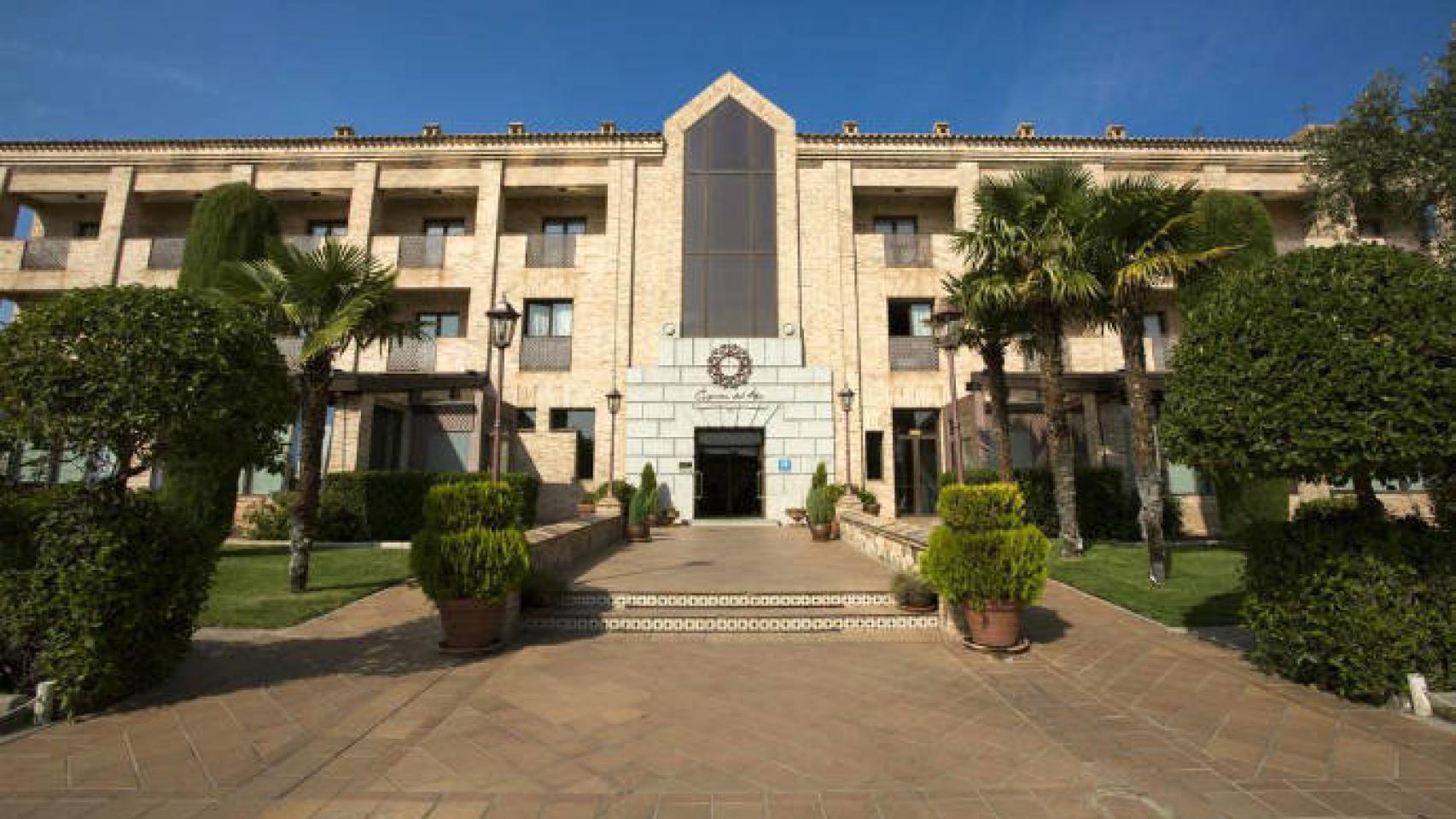 La entrada del hotel Cigarral del Alba