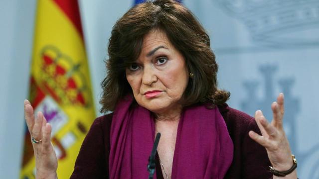 Calvo, durante su comparecencia este miércoles en La Moncloa