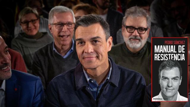 Pedro Sánchez en Barcelona (EP) y su libro.