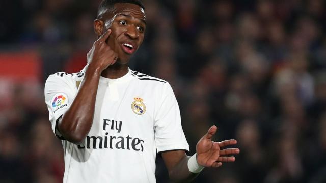 Vinicius, durante El Clásico