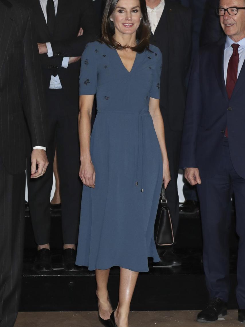 El vestido reciclado de Letizia.