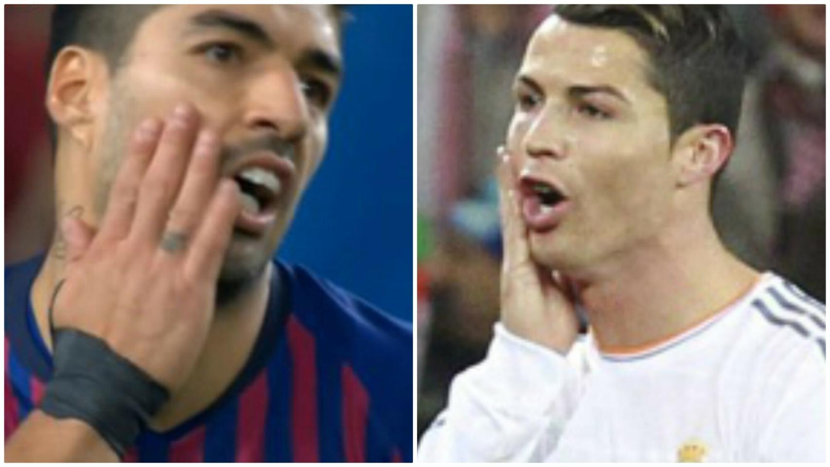 Luis Suárez y Cristiano Ronaldo