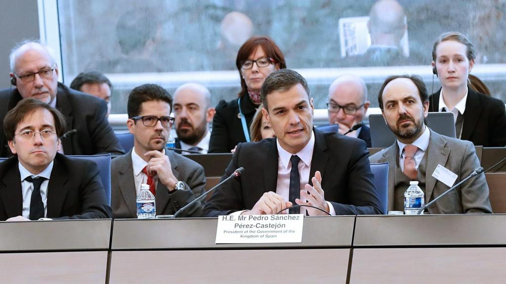 Pedro Sánchez en Estrasburgo.