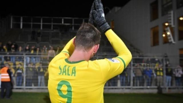 El dorsal de Sala con el Nantes. Foto Twitter:(@FCNantes)