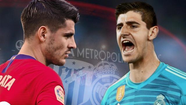 Álvaro Morata y Thibaut Courtois