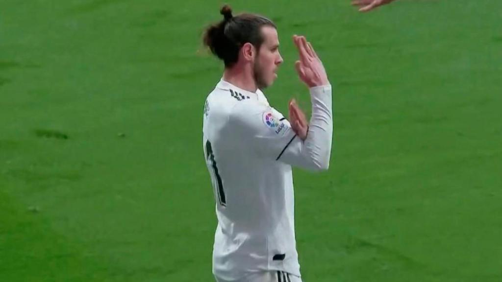 El gesto de Gareth Bale durante la celebración