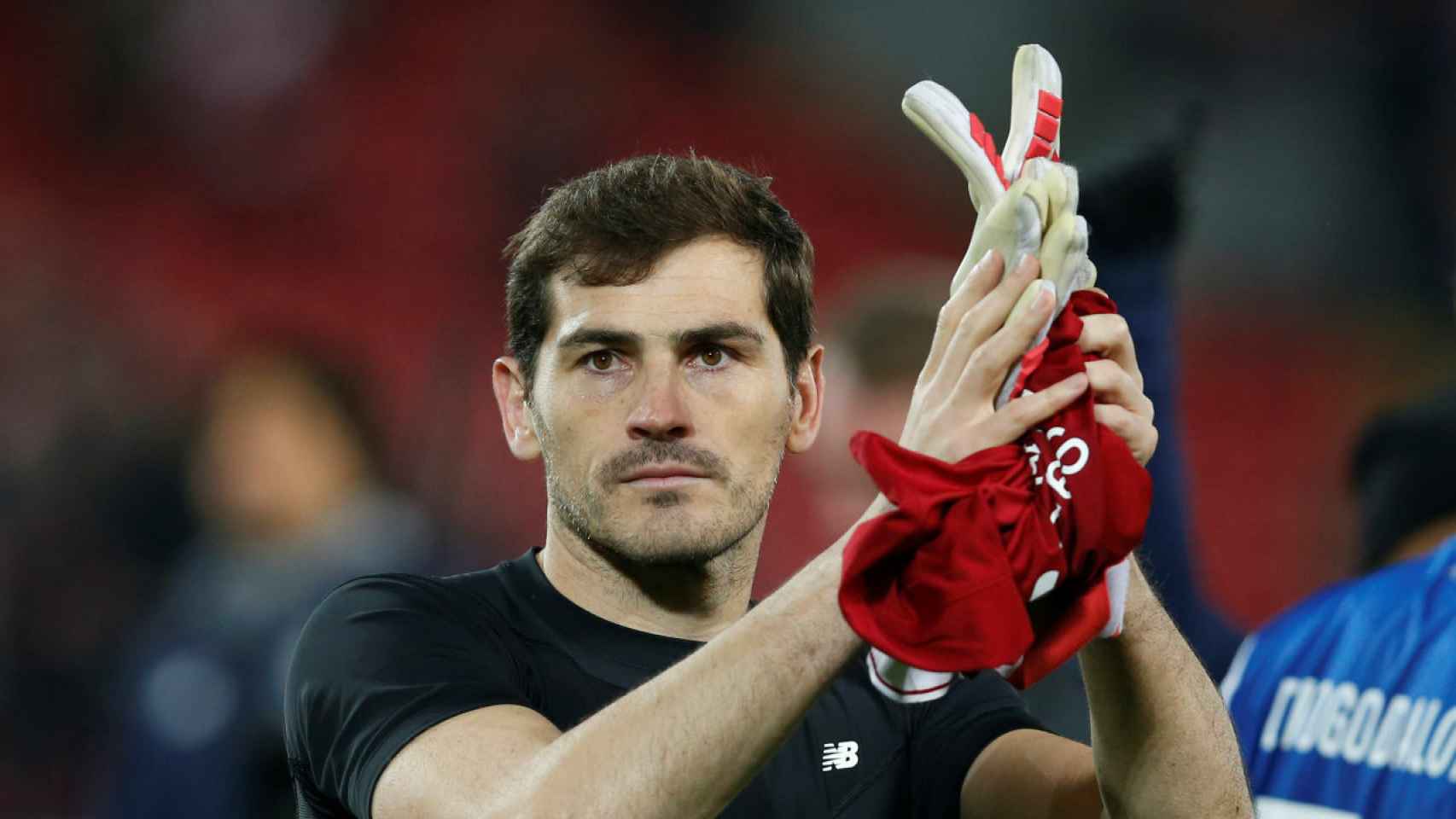 Iker Casillas, apodado 'El Santo' por sus grandes paradas.