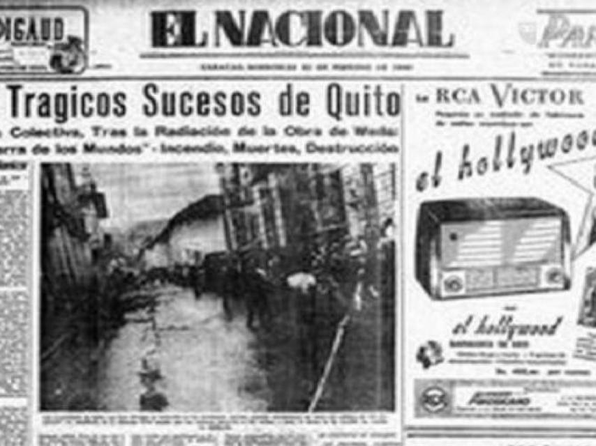 La portada de El Nacional con la noticia de la tragedia