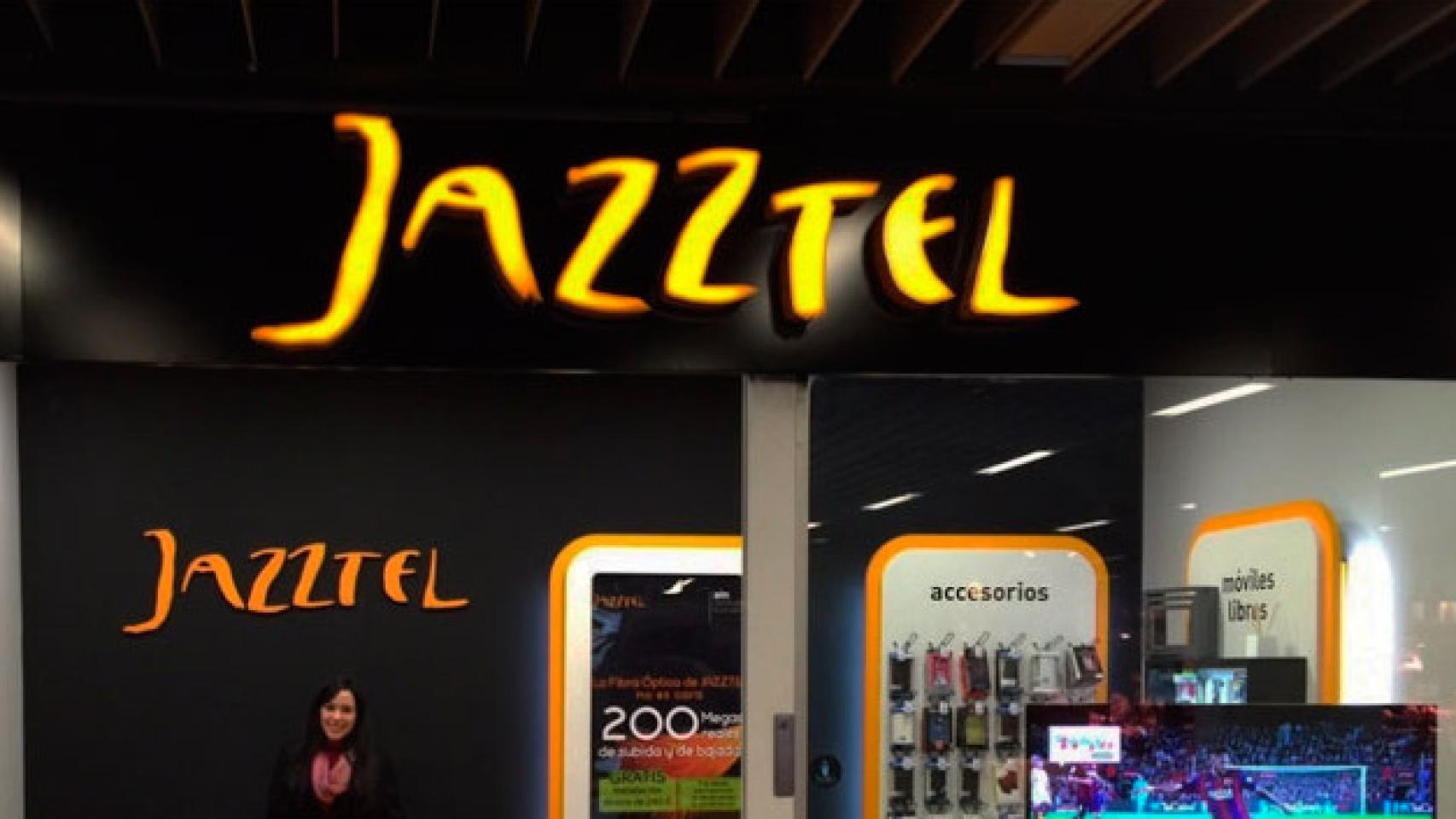 Imagen de un distribuidor de Jazztel.