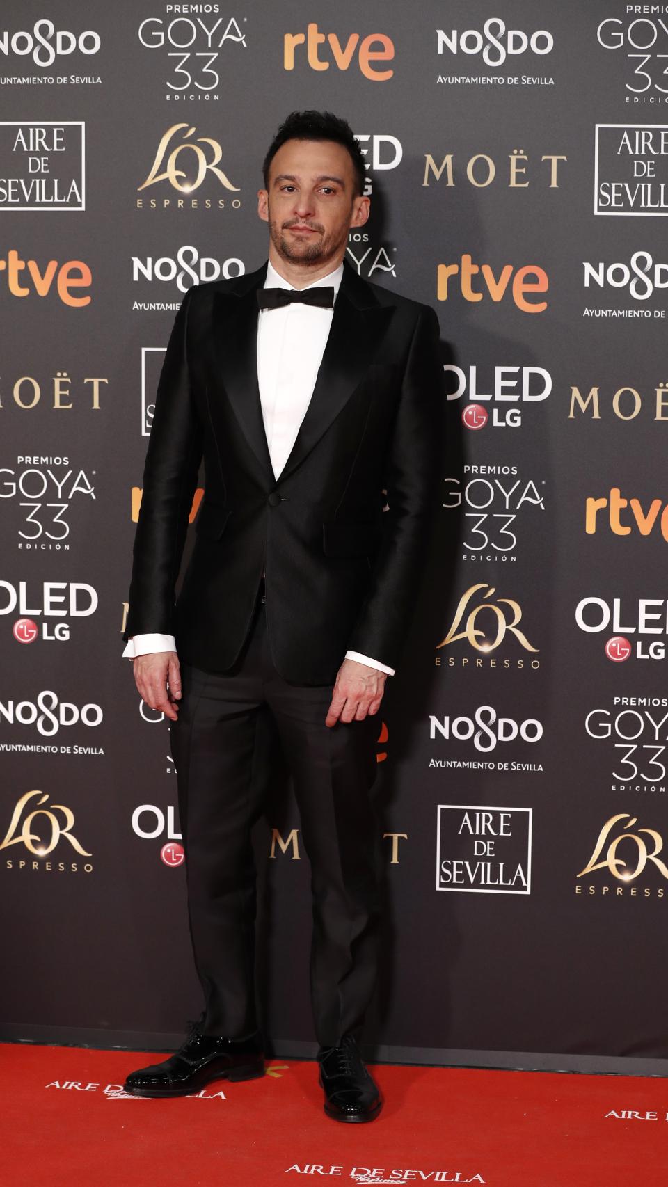Alejandro Amenábar acudió solo a la gala de los Goya en Sevilla.