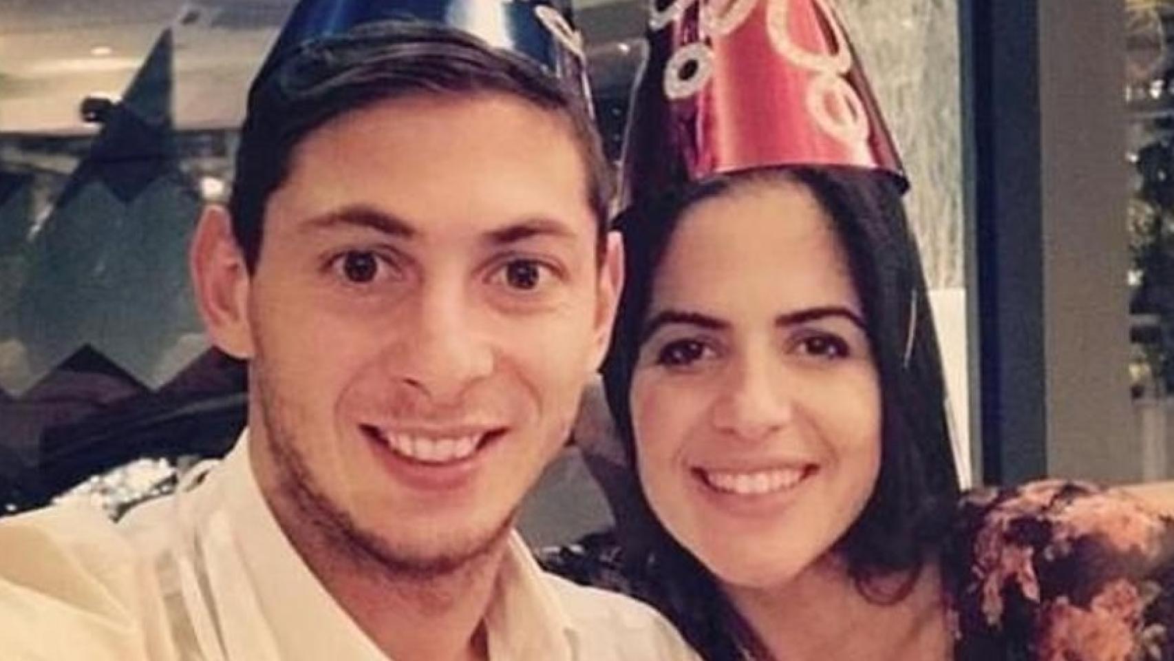 Emiliano Sala junto a Luiza Ungerer