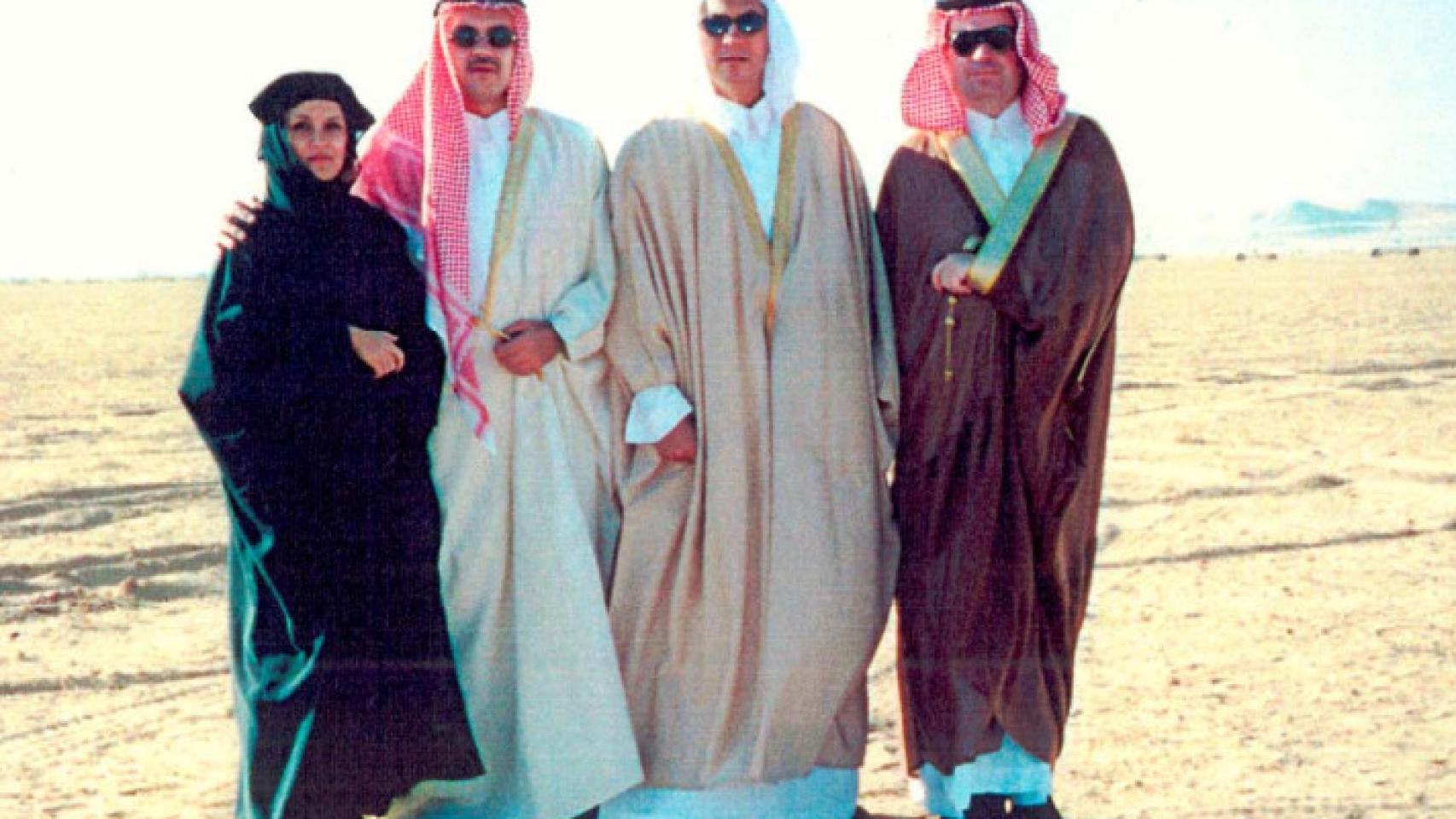 El empresario José María Clemente, a la derecha, en un viaje a Arabia Saudí.