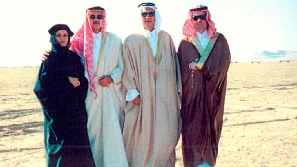 El empresario José María Clemente, a la derecha, en un viaje a Arabia Saudí.