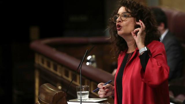 La ministra Montero durante su intervención