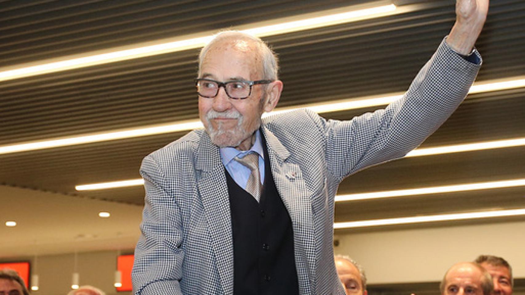 Manuel Briñas, fundador de la escuela del Atlético. Foto: atleticodemadrid.com