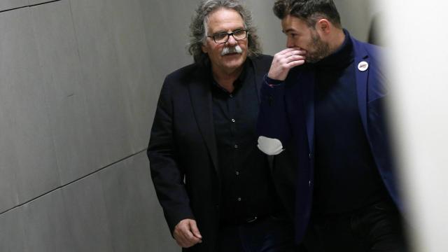 Tardá y Rufián en los pasillos del Congreso