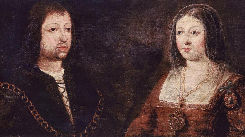 Fernando de Aragón e Isabel de Castilla, los Reyes Católicos, en una pintura anónima del siglo XV.