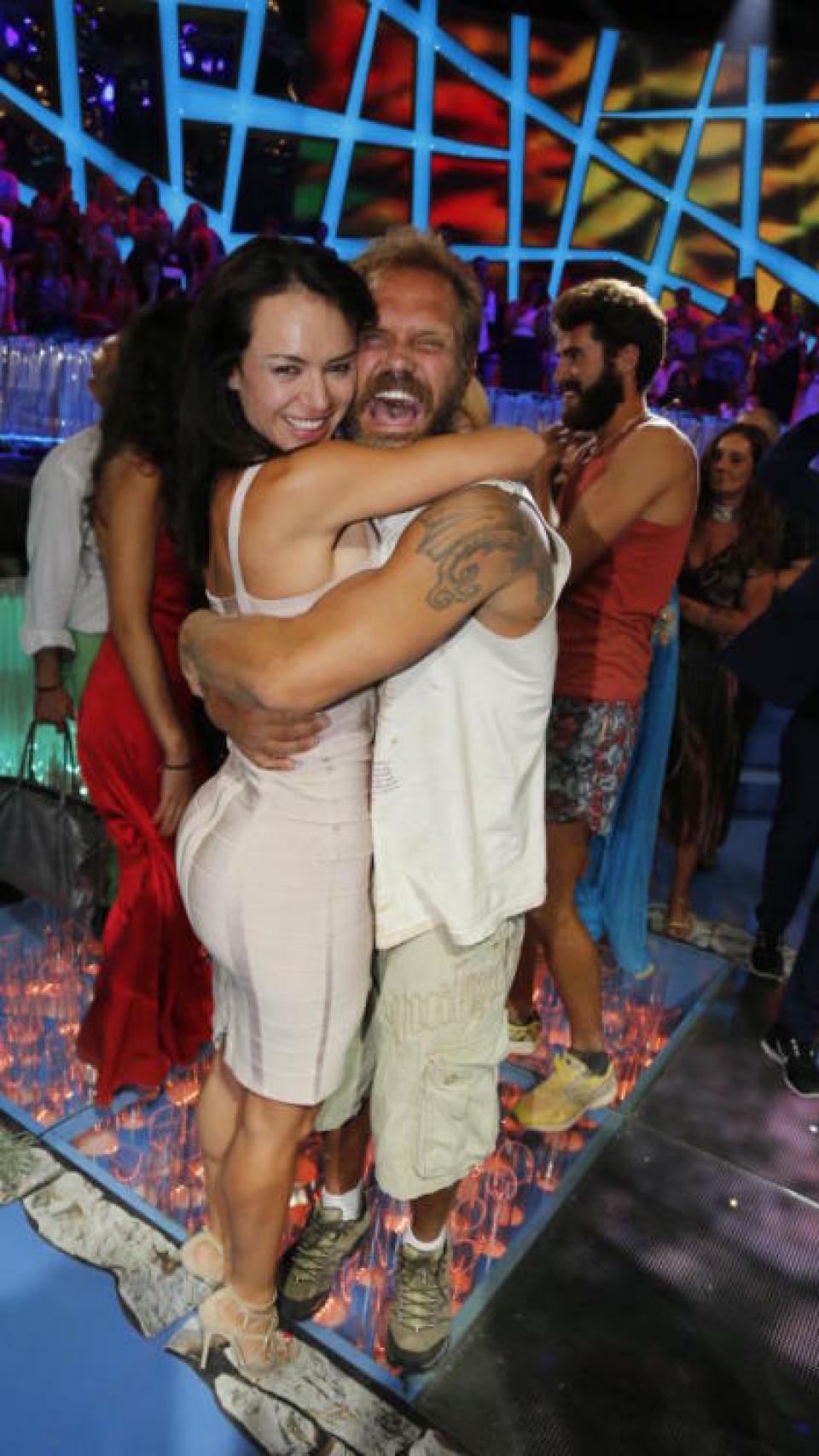 Nacho Vidal y Franceska Jaimes en la gala final de 'Supervivientes 2015'.