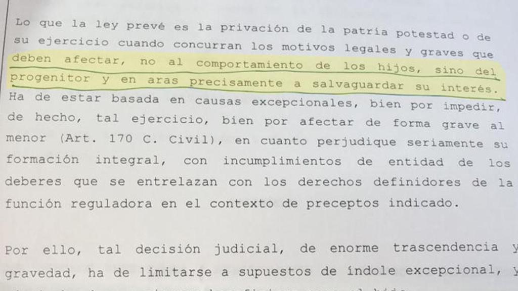 En la imagen, sentencia en la que desestimaban la apelación del denunciante.