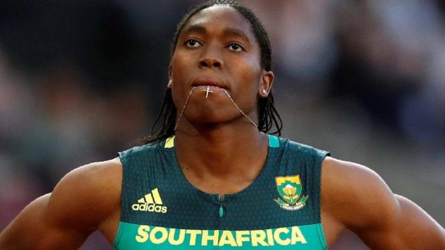 Semenya durante una competición